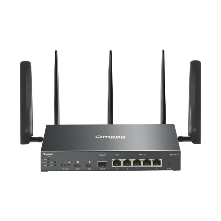 TP-Link Omada ER706W-4G 4G+ Wi-Fi 6 AX3000 VPN router