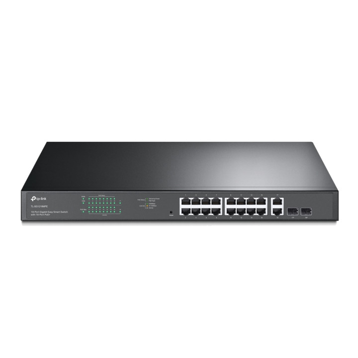 TP-Link TL-SG1218MPE switch 18 Gigabit ports 16 PoE+ 2 SFP