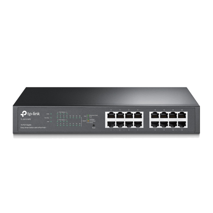 TP-Link TL-SG1016PE switch 16 Gigabit ports 8 PoE+