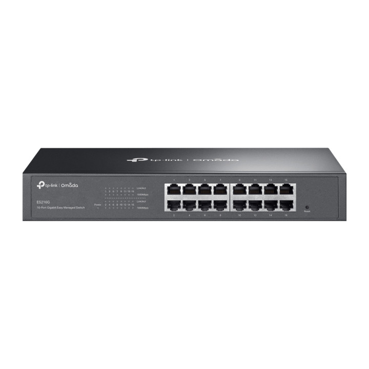 TP-Link Omada ES216G switch, 16 Gigabit ports, Easy Managed