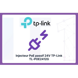 24V passive PoE injector TP-Link TL-POE2412G Gigabit 12 W