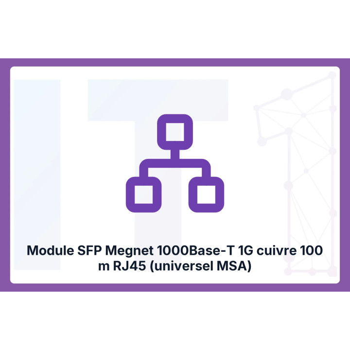 Megnet SFP module 1000Base-T universal MSA, RJ45 100 m