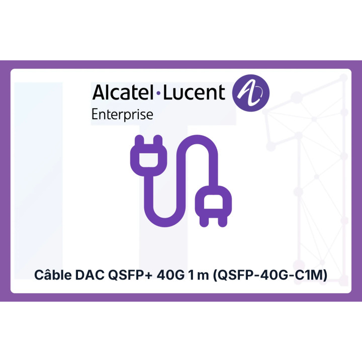 Alcatel QSFP+ DAC Cable 40G 1 m