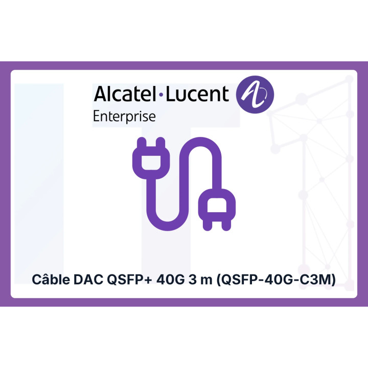Alcatel QSFP+ DAC Cable 40G 3 m