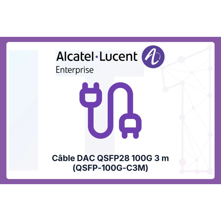 Alcatel QSFP28 DAC Cable 100G 3 m