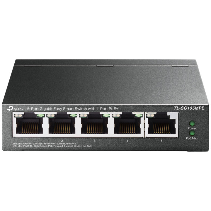 Switch TP-Link TL-SG105MPE 5 ports Gigabit 4 PoE+