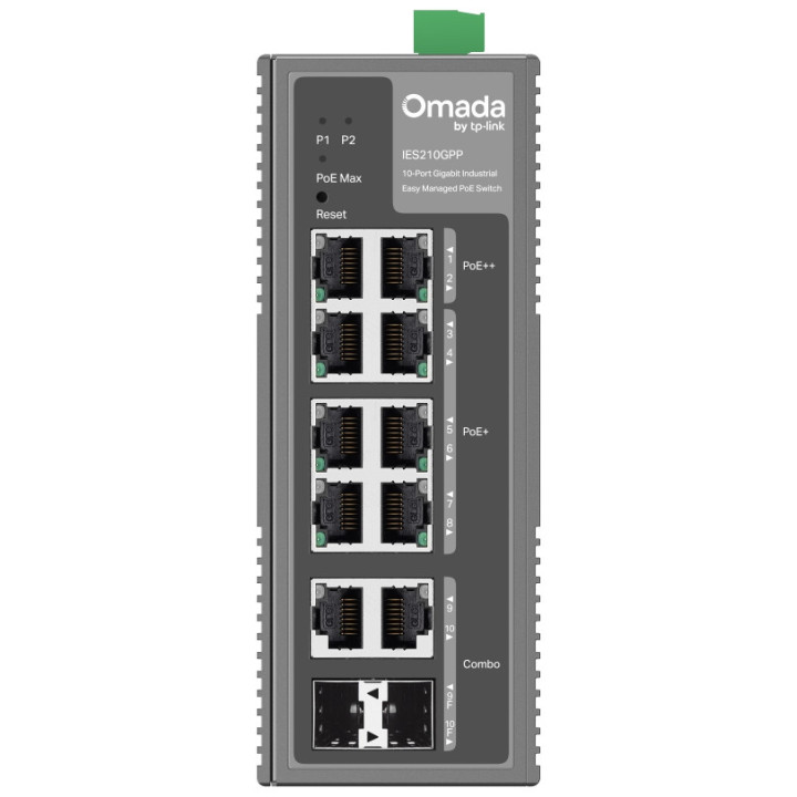 Switch TP-Link Omada IES210GPP industriel PoE++ 10 ports