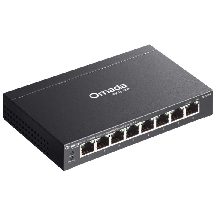 Switch TP-Link Omada ES208GP 8 ports Gigabit 8 PoE+