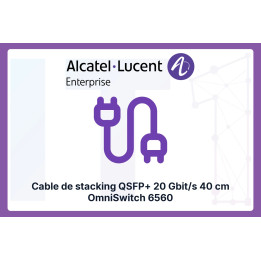 QSFP+ 20 Gbit/s 40 cm Stacking Cable OmniSwitch 6560 OS6560-CBL-40